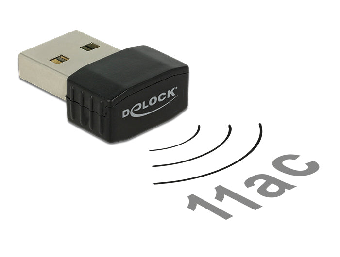 Delock WLAN USB 2.0 Stick Nano Dualband 2.4/5 GHz WLAN AC 433 Delock WLAN USB 2.0 Stick Nano Dualband 2.4/5 GHz WLAN AC 433